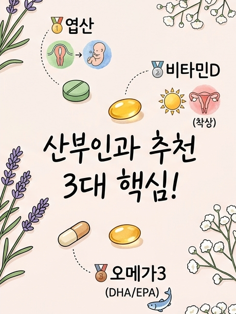 임신준비 영양제 순위 추천! 엽산·비타민D 핵심 5가지 함량 비교 총정리
