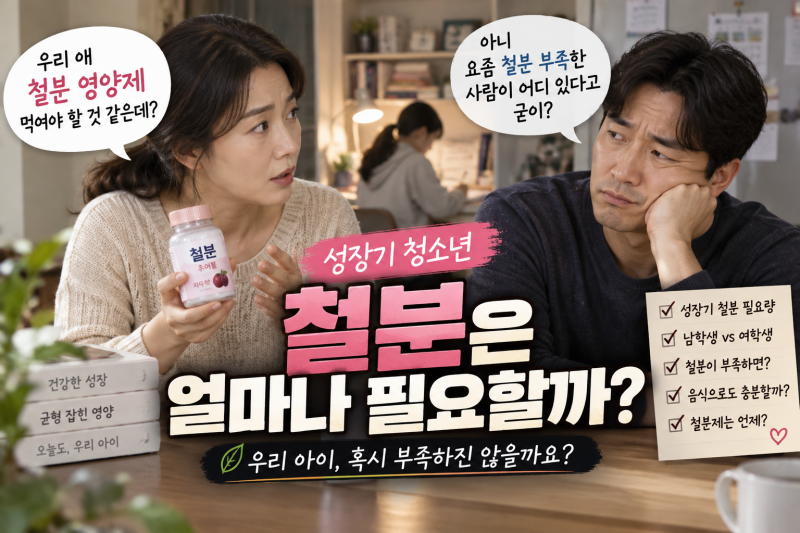 성장기 청소년 철분은 얼마나 필요할까?｜우리 아이 혹시 부족하진 않을까요?