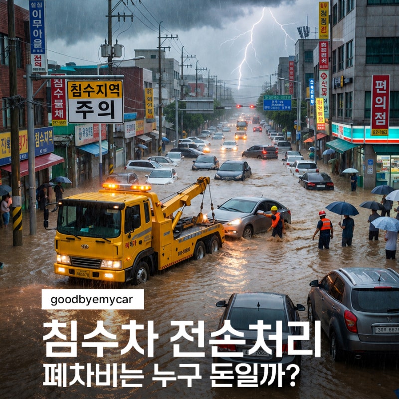침수차 보험사 전손처리하면 폐차비는 누구 몫일까? 고철비까지 꼭 확인하세요!