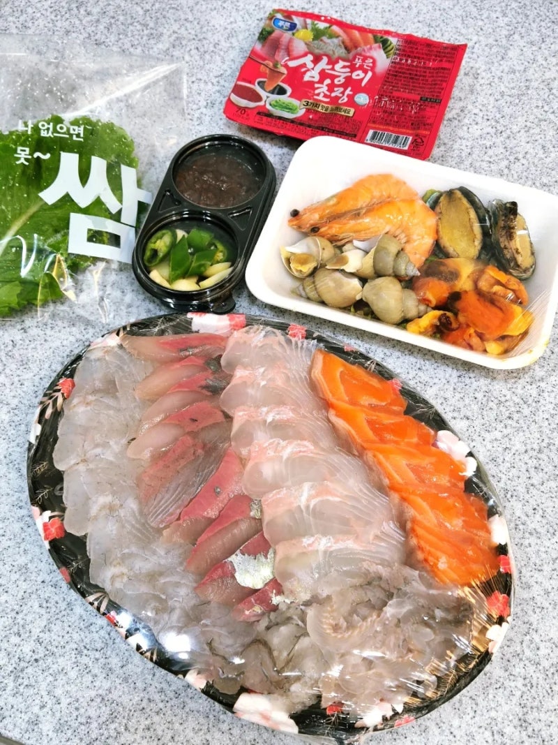 강릉 주문진 회포장 가성비 좋은 민자횟집 | 모둠회 소 포장후기