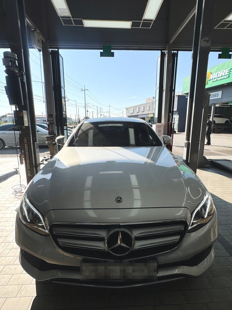 벤츠 E300 냉각수 온도문제 서모스탯 배기밸브 교체 수리