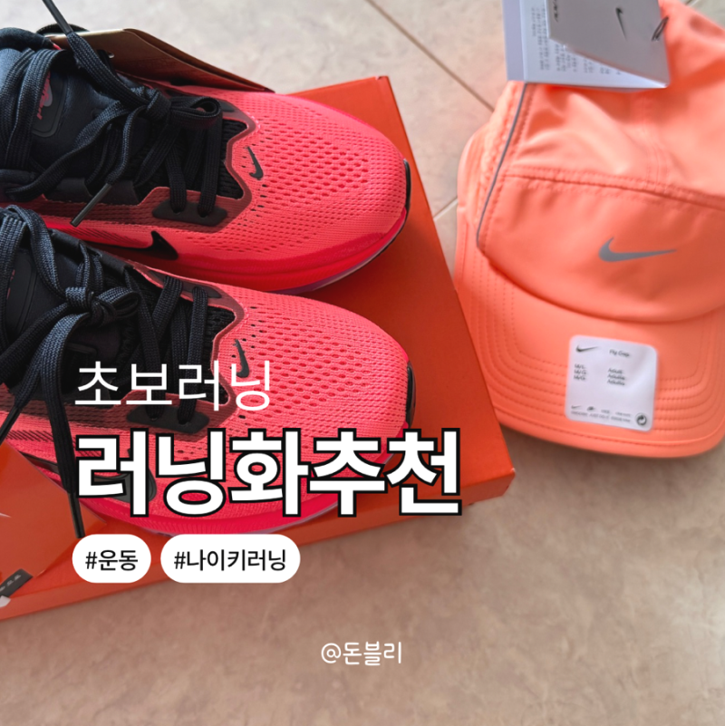 초보 러닝화 추천 나이키 페가수스42 여성 드라이핏 모자