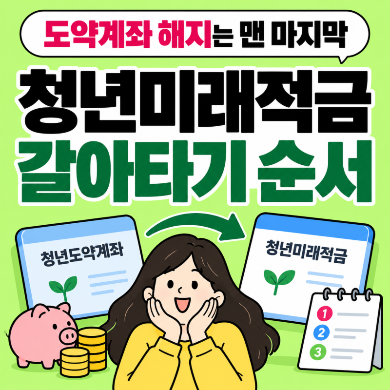 청년미래적금 갈아타기｜청년도약계좌 해지는 언제 해야 할까?