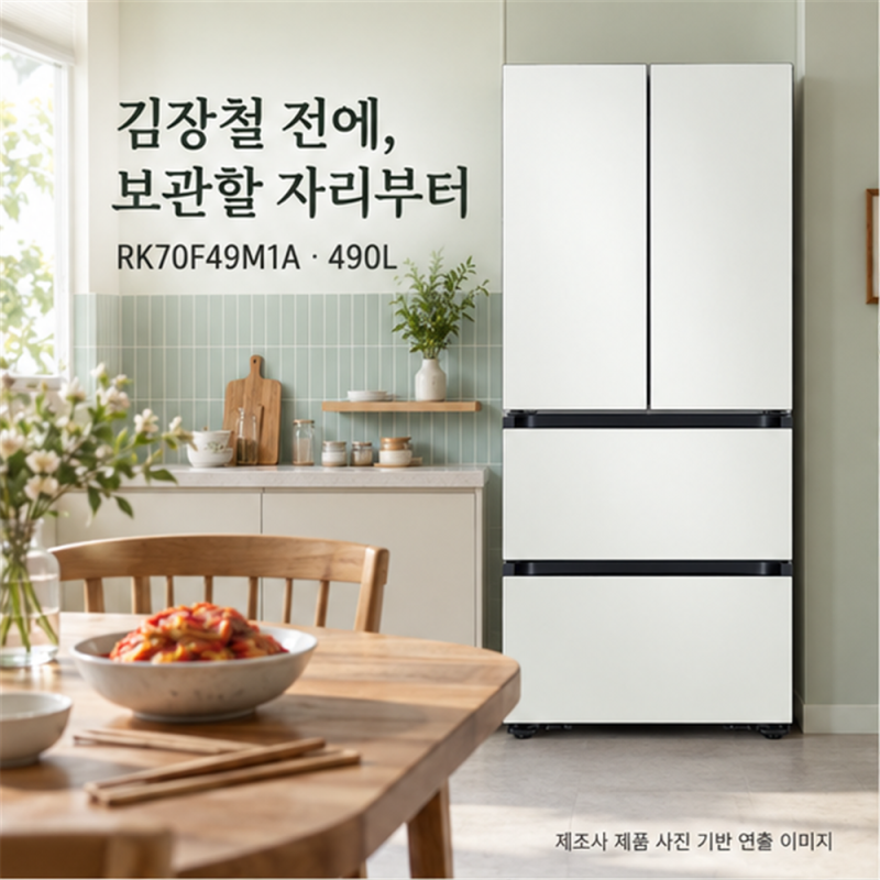 삼성 김치냉장고 RK70F49M1A 가격·490L 용량, 김장 전 확인할 구성품