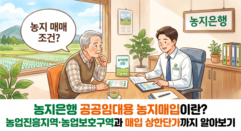 농지은행 공공임대용 농지매입이란? 농업진흥지역·농업보호구역과 매입 상한단가까지 알아....