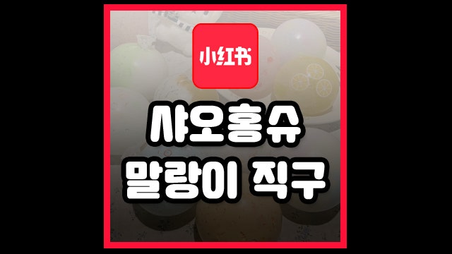 샤오홍슈 말랑이 직구방법, 26년 최신판