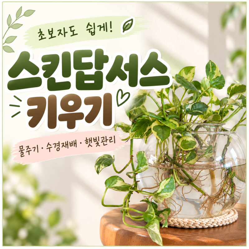스킨답서스 키우기 물주기부터 수경재배 햇빛까지 초보자 가이드