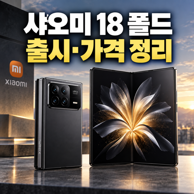 샤오미 18 폴드 공개, 출시일 스펙 가격 예상과 중국 출고가 정리