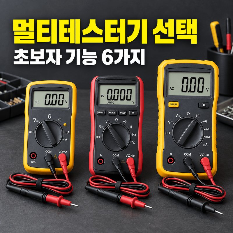 가정용 멀티테스터기 고르는 법｜초보자가 확인할 기능 6가지