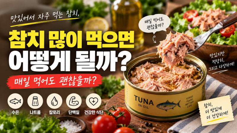 참치 많이 먹으면 어떻게 될까? 참치캔 매일 먹어도 괜찮을까