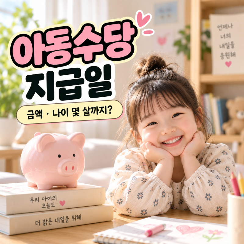2026 아동수당 지급일 금액 나이｜몇 살까지? 지역별 총정리