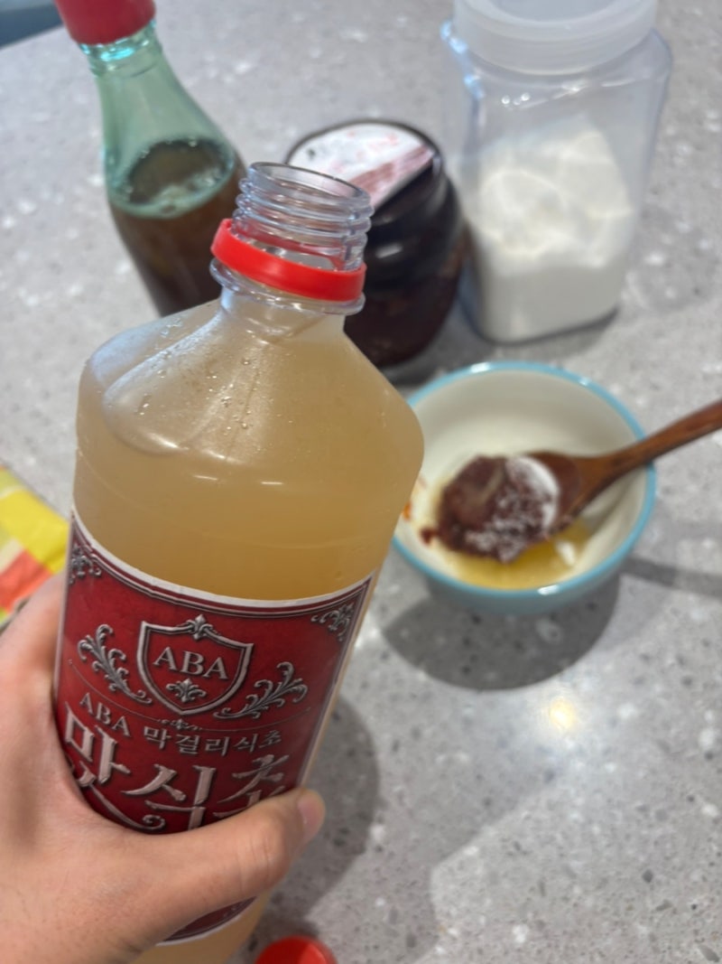 막걸리식초 추천 한국베리팜 맛식초 비빔국수 양념장 만들기