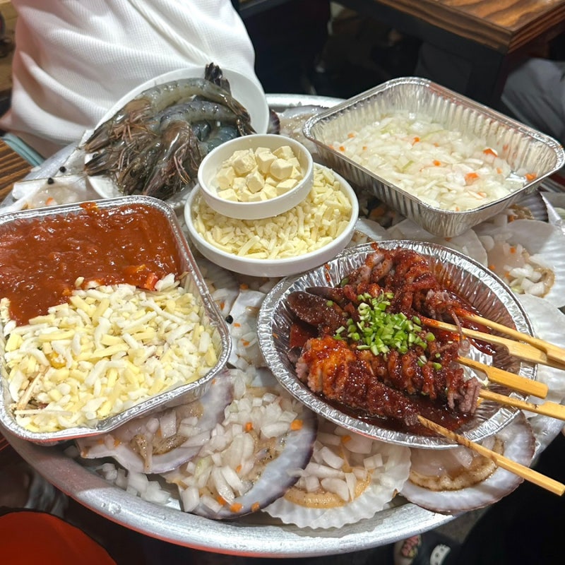 부산 암남공원 조개구이 미경이네 재방문 후기