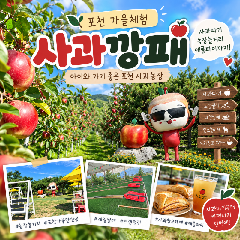 포천 사과따기 체험 사과깡패｜2026 아이와 가을 수확체험 예약·가격