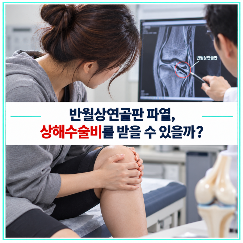 등산 후 무릎이 아파 MRI를 찍었더니 반월상연골판 파열, 상해수술비를 받을 수 있을까?