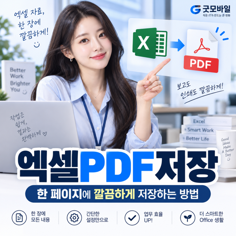 엑셀PDF저장 한 페이지에 깔끔하게 저장하는 방법