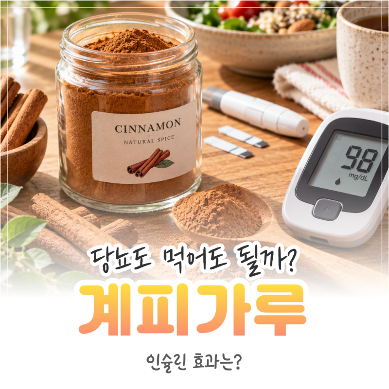 계피가루 당뇨에 먹어도 될까? 인슐린 효능과 섭취법 정리