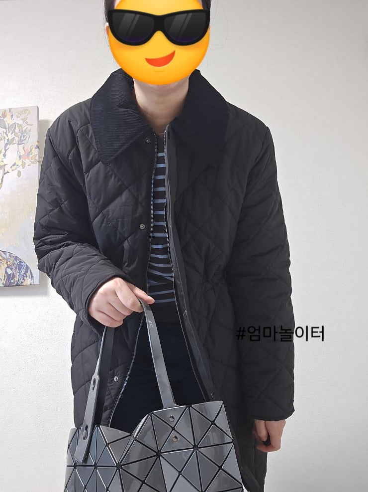 가을 간절기 아웃터 퀼팅자켓~플라스틱아일랜드 다이아몬드 점퍼