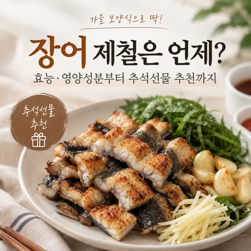 장어 제철은 언제? 효능 영양성분부터 추석선물 추천까지