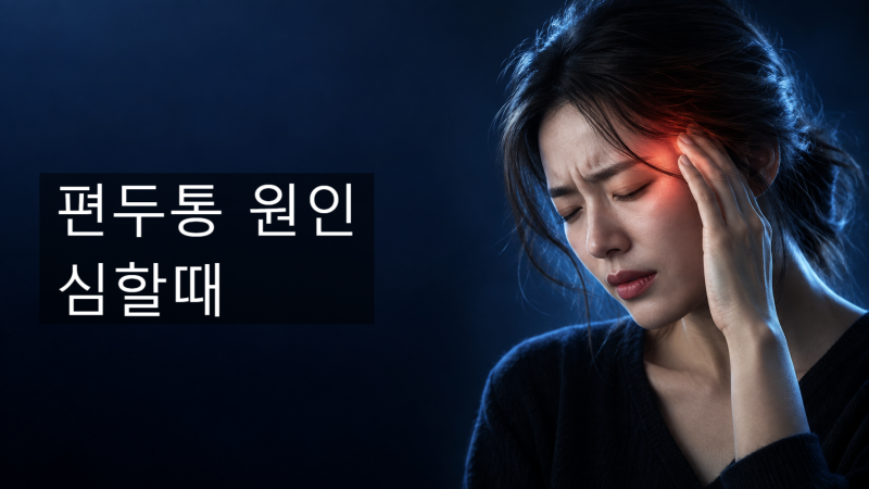 편두통 원인과 심할 때 대처법, 바로 진료받아야 할 신호