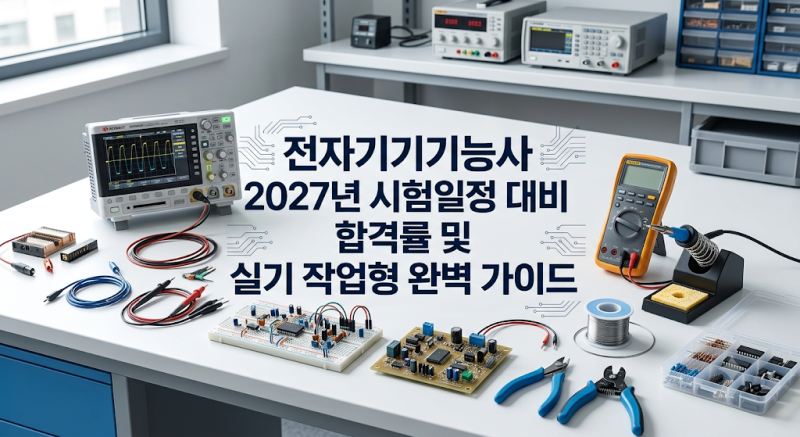 전자기기기능사 2027년 시험일정 대비 합격률 및 실기 작업형 완벽 가이드