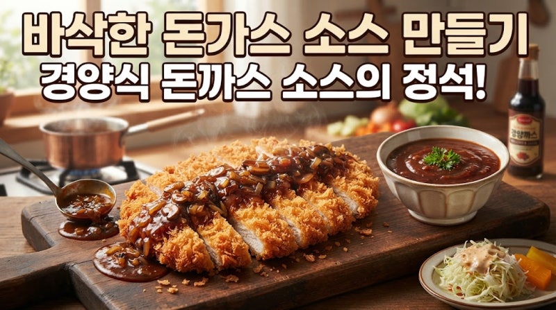바삭한 돈가스~ 소스 만들기, 경양식 돈까스 소스의 정석
