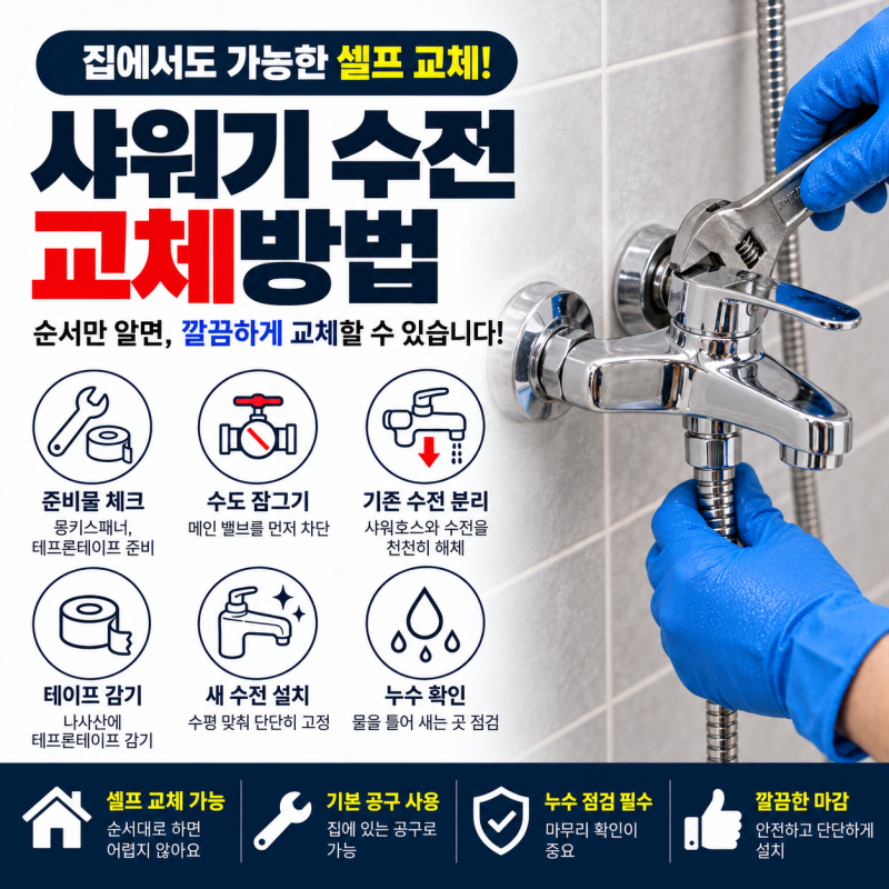 대구샤워기수전교체 도대체 언제 교체해야 할까?