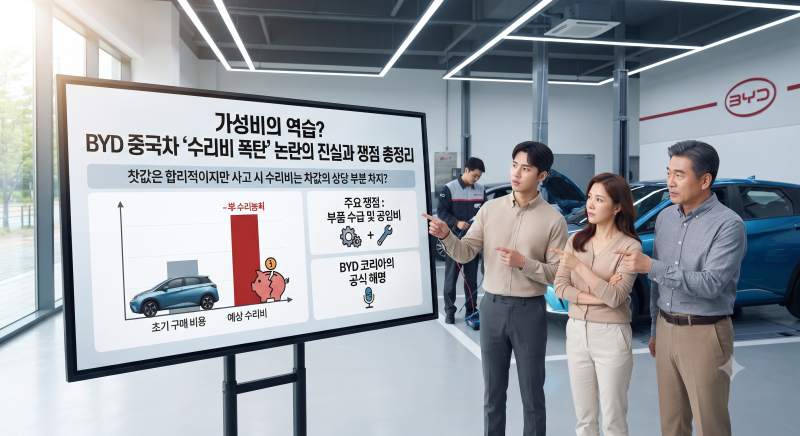 가성비의 역습? BYD 중국차 ‘수리비 폭탄’ 논란의 진실과 쟁점 총정리