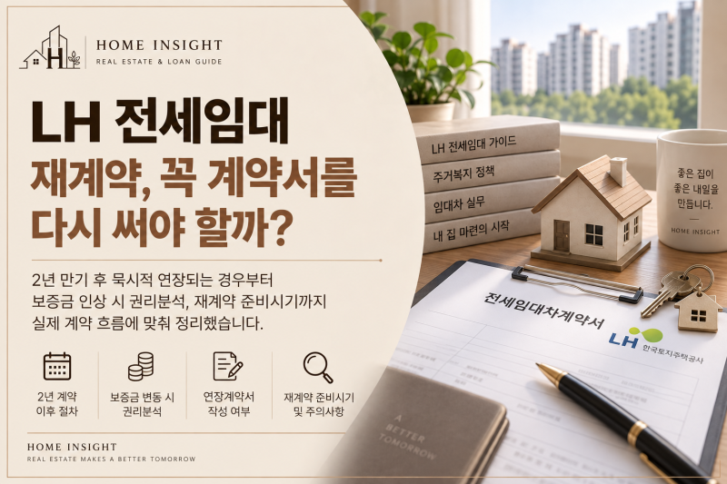 LH 전세임대 재계약, 2년 지나면 계약서 다시 써야 할까?｜묵시적 연장 · 보증금 인상 · 권리....