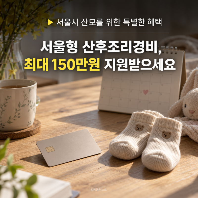 서울형 산후조리경비 신청 방법, 지원 금액부터 사용처까지 한 번에