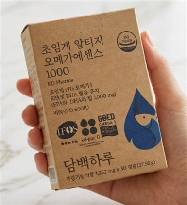 담백하루 초임계 오메가3 1000 알티지 순도 종류 비교