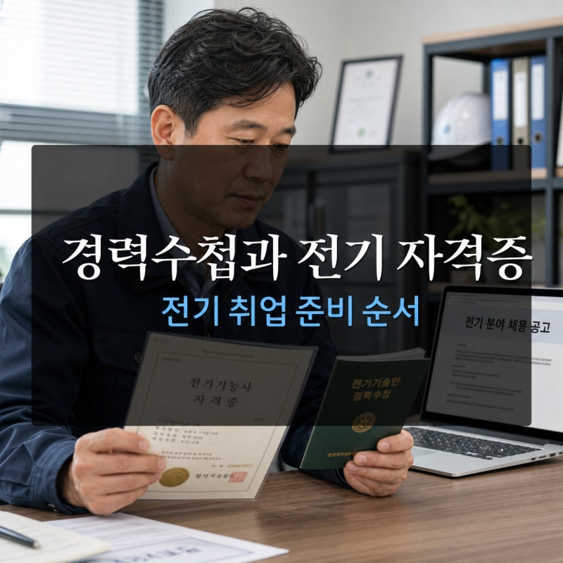 전기기사 있어도 경력수첩이 필요할까? 취업 조건 확인법