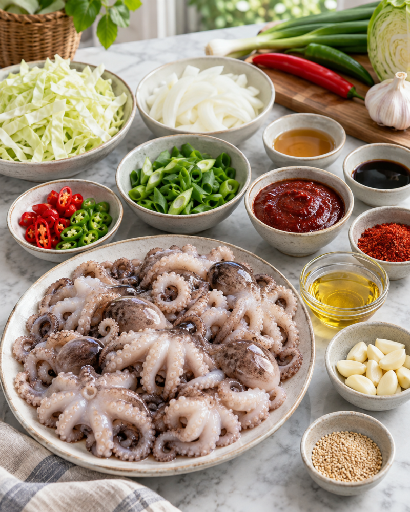 쭈꾸미볶음 황금레시피 물 안 생기고 탱글탱글한 양념 비율은 이것