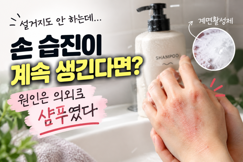 이유없이 습진이 생겼다면? 원인은 의외로 샴푸였다