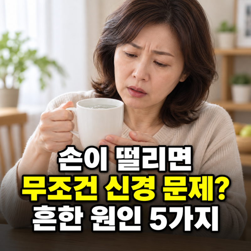 “손이 떨리면 무조건 신경 문제?” 수전증 원인 의외로 흔한 5가지
