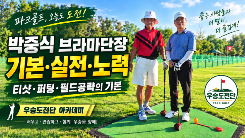 파크골프 잘 치는 법｜박중식 브라마단장이 말하는 티샷·퍼팅·필드공략의 기본