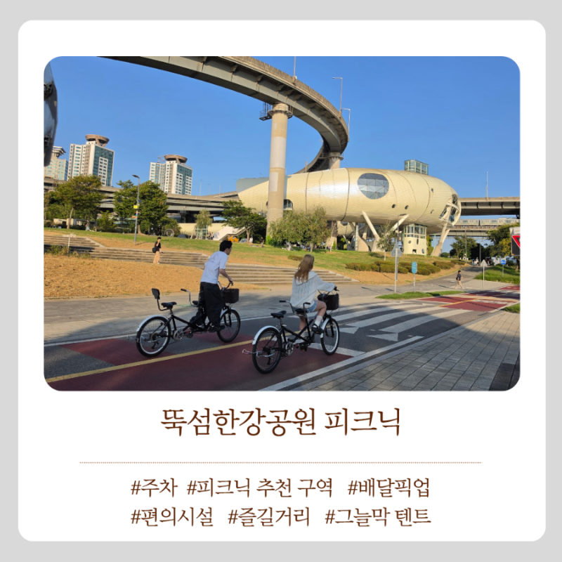 뚝섬한강공원 피크닉 가이드 주차 / 편의시설 / 즐길거리 / 피크닉구역 총정리
