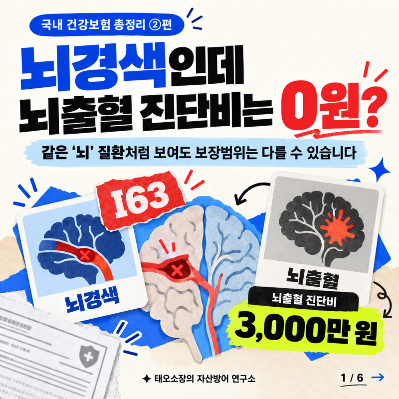[국내 건강보험 총정리 시리즈 ②편｜뇌혈관질환 편]