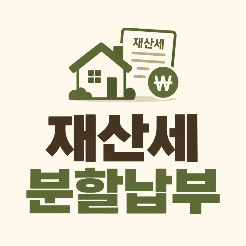재산세 분할납부 가능할까?｜250만원 초과 시 신청 방법 확인하기 (2026 최신)