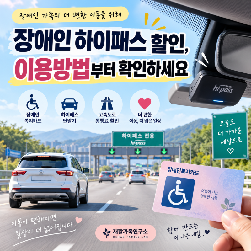 2026 장애인 하이패스 할인 총정리｜복지카드 등록부터 이용방법까지