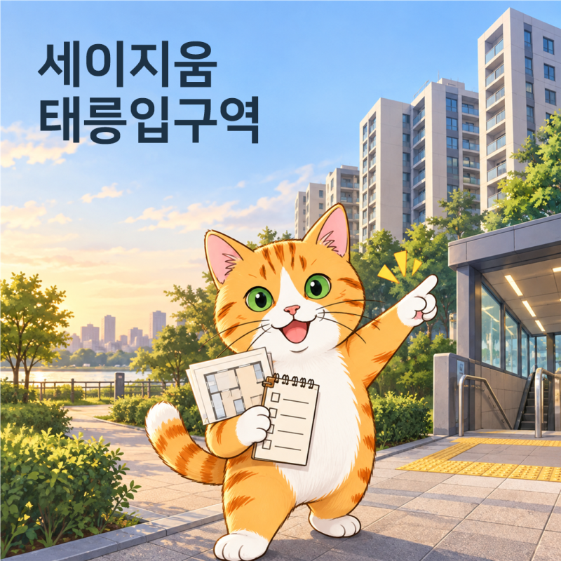[세이지움 태릉입구역] 청년안심주택 보증금·소득·도보 5분