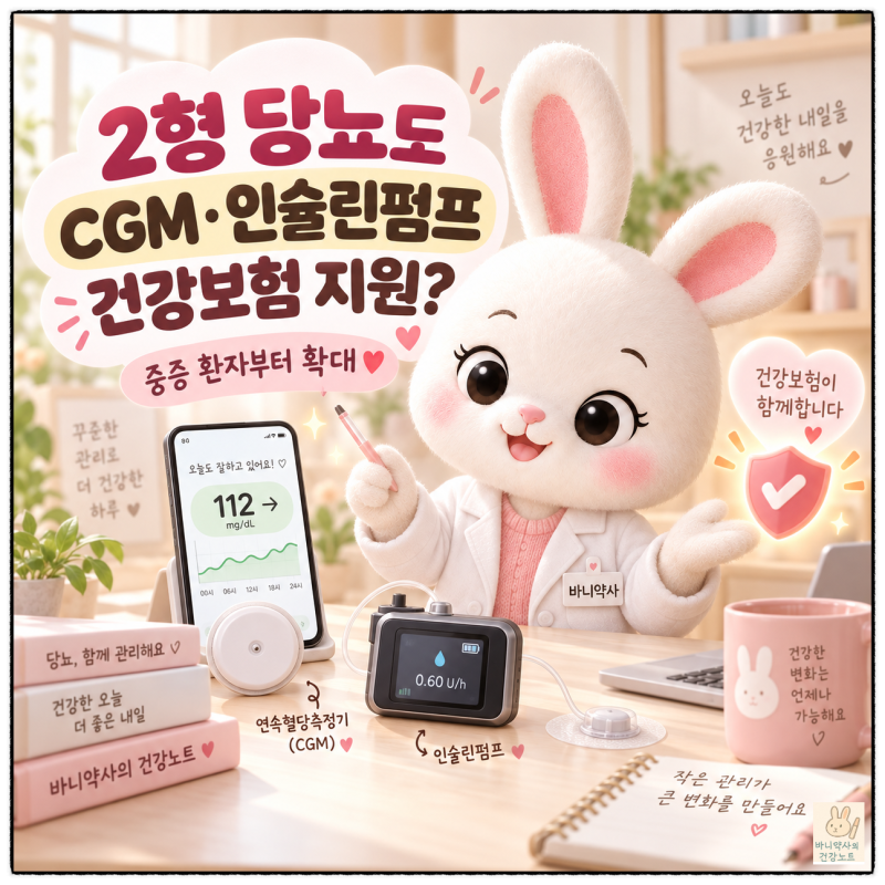 2형 당뇨도 연속혈당측정기·인슐린펌프 건강보험 지원｜누가 대상이고 얼마나 싸질까? [약....
