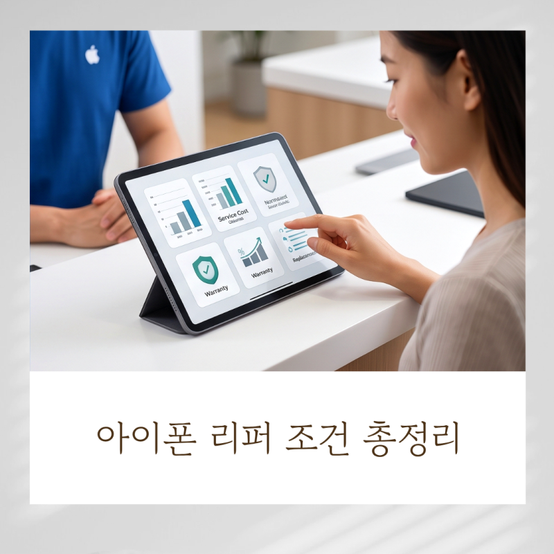 아이폰 리퍼 조건 총정리! 무상 교체 기준과 애플케어플러스 비용