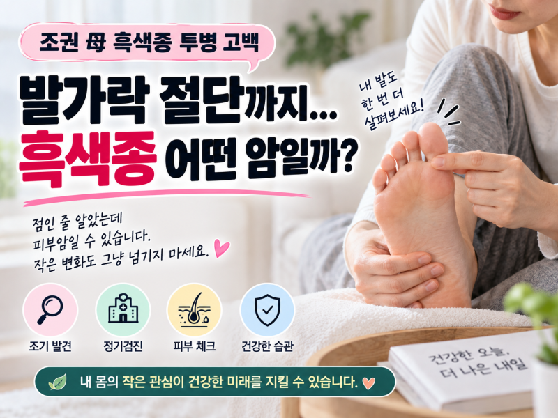 조권 母 흑색종 투병 고백, 발가락 절단까지…흑색종 어떤 암일까?
