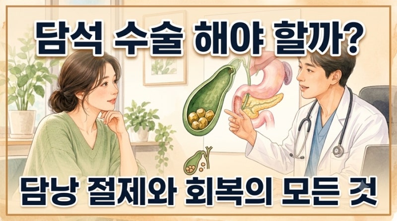 담석 제거 수술 담낭도 제거할까? 수술 방법부터 회복·식사까지