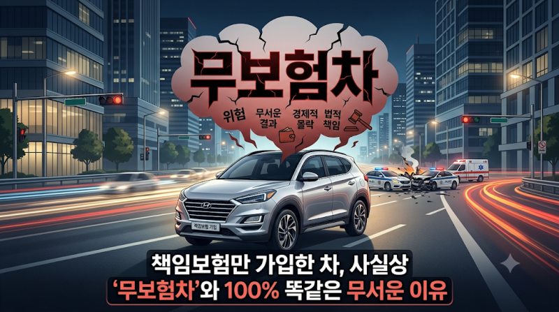 책임보험만 가입한 차, 사실상 '무보험차'와 100% 똑같은 무서운 이유