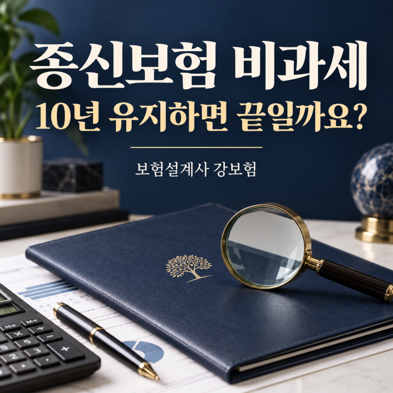 종신보험비과세, 10년 유지하면 끝일까요? 보험차익과 상속세를 구분하세요