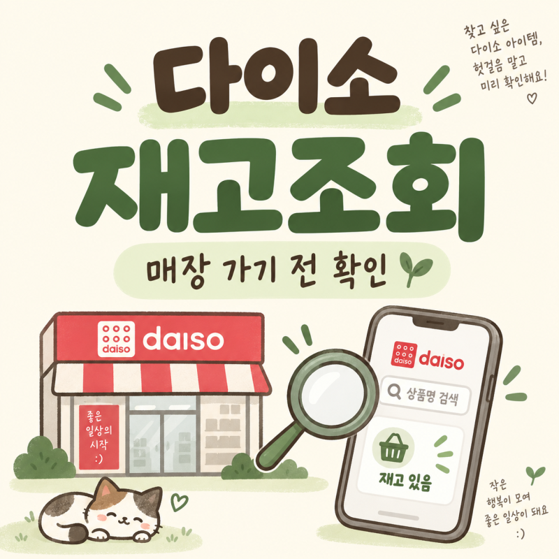다이소 재고 조회 사이트, 없는 물건 찾으러 매장 돌지 마세요｜링크·조회방법·재고 확인