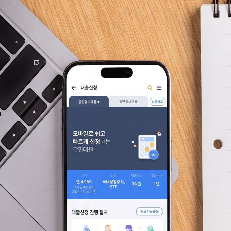 "한국증권금융 증권담보대출 알파" 주식 및 ETF로 대출 가능하다는데