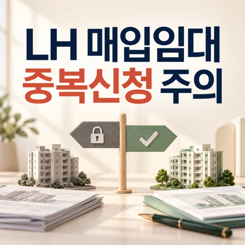 LH 매입임대 동일유형 중복신청 안 된다? 신청 전 주의사항